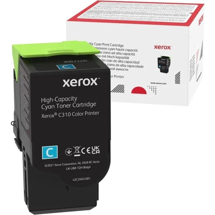 Xerox Cyan High Capacity Toner Cartridge (Use & Return) Yield 5,500 Pages 006R04365 Xerox
