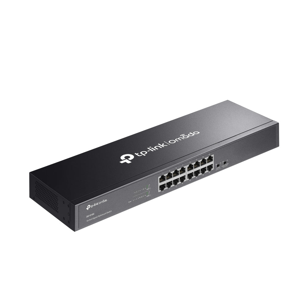 TP-Link Omada DS1016G network switch Unmanaged Gigabit Ethernet (10/100/1000) 1U Black - DS1016G - eCommerce Business Prime