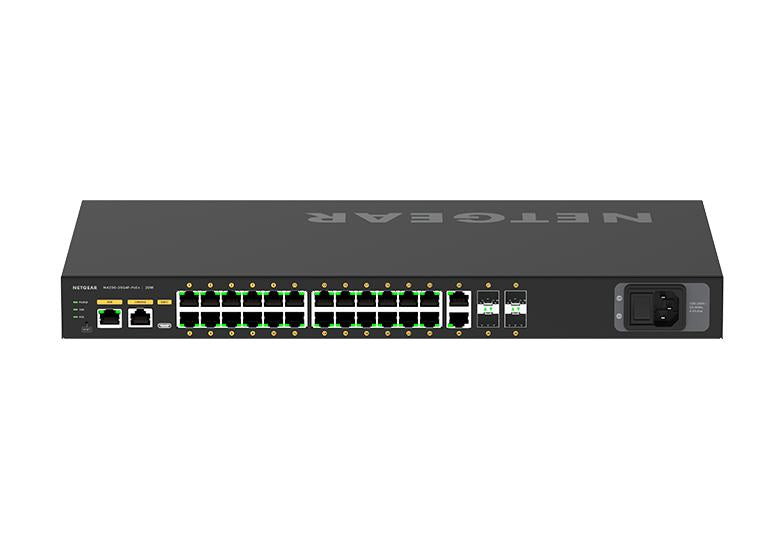 NETGEAR GSM4230P Managed L2/L3/L4 Gigabit Ethernet (10/100/1000) Power over Ethernet (PoE) 1U Black - GSM4230P-100NAS - eCommerce Business Prime