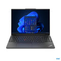 Lenovo ThinkPad E16 Laptop 40.6 cm (16") Touchscreen WUXGA Intel® Core™ i5 i5-1335U 16 GB DDR4-SDRAM 512 GB SSD Wi-Fi 6 (802.11ax) Windows 11 Pro Black - 21JN0040US - eCommerce Business Prime
