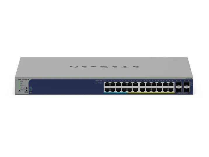 NETGEAR GS728TXUP Managed Gigabit Ethernet (10/100/1000) Power over Ethernet (PoE) - GS728TXUP-300NAS - eCommerce Business Prime