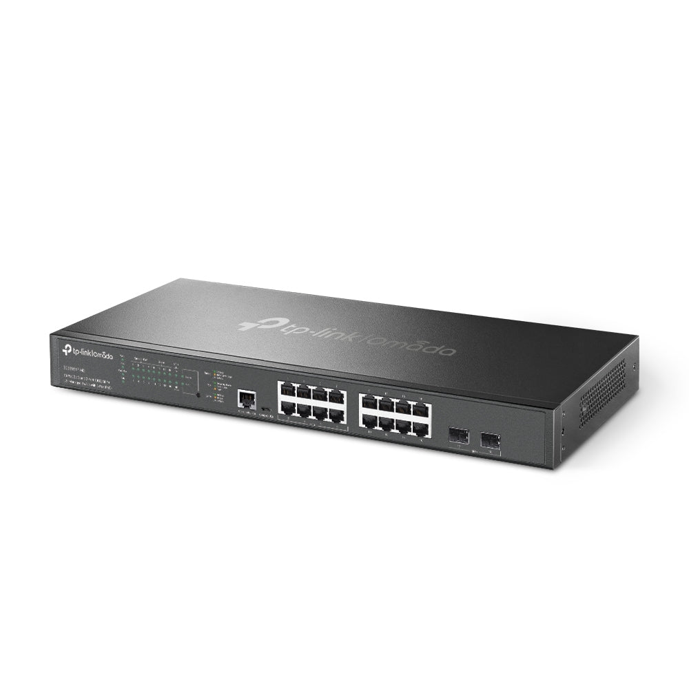 TP-Link Omada 16-Port 2.5G and 2-Port 10GE SFP+ L2+ Managed Switch with 8-Port PoE+ - SG3218XP-M2 - eCommerce Business Prime