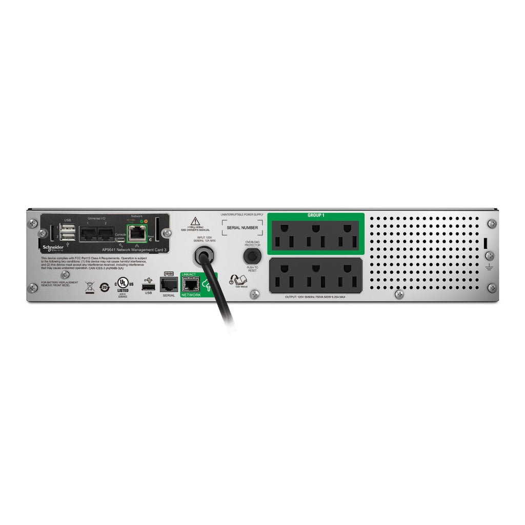 APC SMT750RM2UCNC uninterruptible power supply (UPS) Line-Interactive 0.75 kVA 0.4 W 6 AC outlet(s) - SMT750RM2UCNC - eCommerce Business Prime