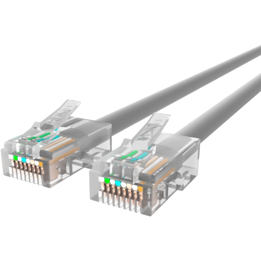 Belkin Cat5e Patch Cable - RJ-45 Male Network - RJ-45 Male Network - 1ft - Gray - A3L791-01 - eCommerce Business Prime