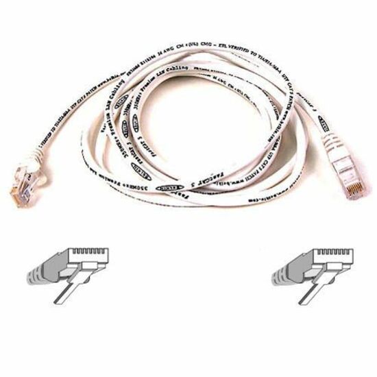 Belkin Cat5e Patch Cable - RJ-45 Male Network - RJ-45 Male Network - 7ft - White - A3L791-07-WHT - eCommerce Business Prime