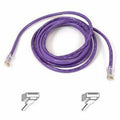 Belkin Cat5e Patch Cable - RJ-45 Male Network - RJ-45 Male Network - 14ft - Purple - A3L791-14-PUR-S - eCommerce Business Prime
