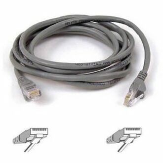 Belkin Cat5e Patch Cable - RJ-45 Male Network - RJ-45 Male Network - 100ft - Gray - A3L791-100-S - eCommerce Business Prime