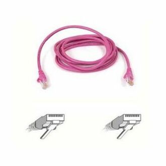 Belkin Cat5e Patch Cable - RJ-45 Male Network - RJ-45 Male Network - 4ft - Pink - A3L791-04-PNK - eCommerce Business Prime