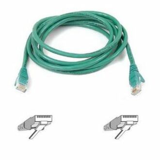 Belkin Cat5e Patch Cable - RJ-45 Male Network - RJ-45 Male Network - 25ft - Green - A3L791-25-GRN - eCommerce Business Prime