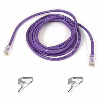 Belkin Cat5e Patch Cable - RJ-45 Male Network - RJ-45 Male Network - 25ft - Purple - A3L791-25-PUR-S - eCommerce Business Prime