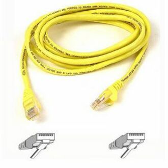 Belkin Cat5e Patch Cable - RJ-45 Male Network - RJ-45 Male Network - 6ft - Yellow - A3L791-06-YLW - eCommerce Business Prime