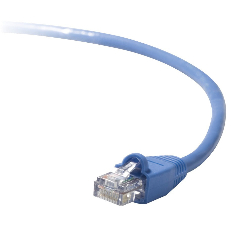 Belkin RJ45 CAT5e Snagless Patch Cable - 3 ft Category 5e Network Cable for Network Device - First End: 1 x RJ-45 Network - Male - Second End: 1 x RJ-45 Network - Male - Patch Cable - Gold Plated Conn - A3L791-03-BLU-S - eCommerce Business Prime