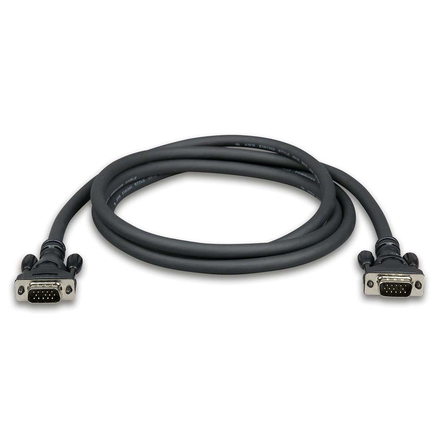 Belkin SVGA High-intensity Monitor Cables - 10 ft Video Cable for Monitor - First End: 1 x 15-pin HD-15 - Male - Second End: 1 x 15-pin HD-15 - Male - Gray - 1 Each - F3H982-10 - eCommerce Business Prime