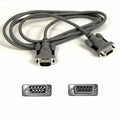 Belkin CGA/EGA Monitor or Serial Mouse Extension Cable - DB-9 Male - DB-9 Female Monitor - 6ft - Charcoal - F2N209-06-T - eCommerce Business Prime