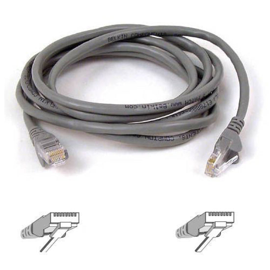 Belkin Cat6 Patch Cable - RJ-45 Male Network - RJ-45 Male Network - 10ft - Gray - A3L980-10-S - eCommerce Business Prime