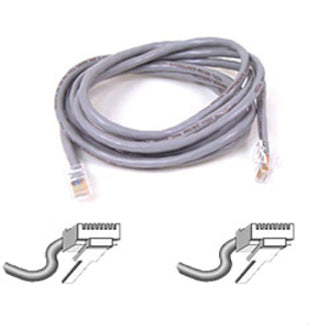 Belkin Cat5e Patch Cable - RJ-45 Male Network - RJ-45 Male Network - 10ft - Gray - A3L791-10-M - eCommerce Business Prime