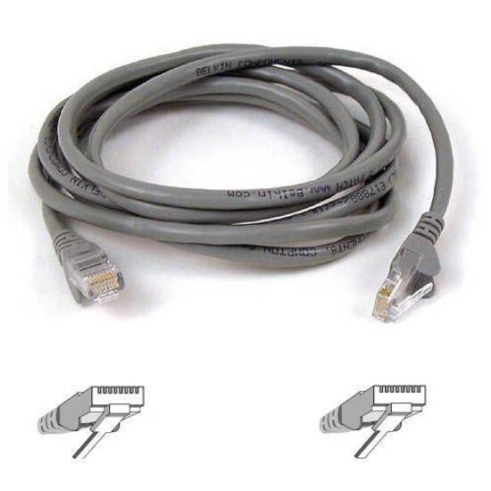 Belkin Cat5e Patch Cable - RJ-45 Male Network - RJ-45 Male Network - 4ft - Gray - A3L791-04-S - eCommerce Business Prime