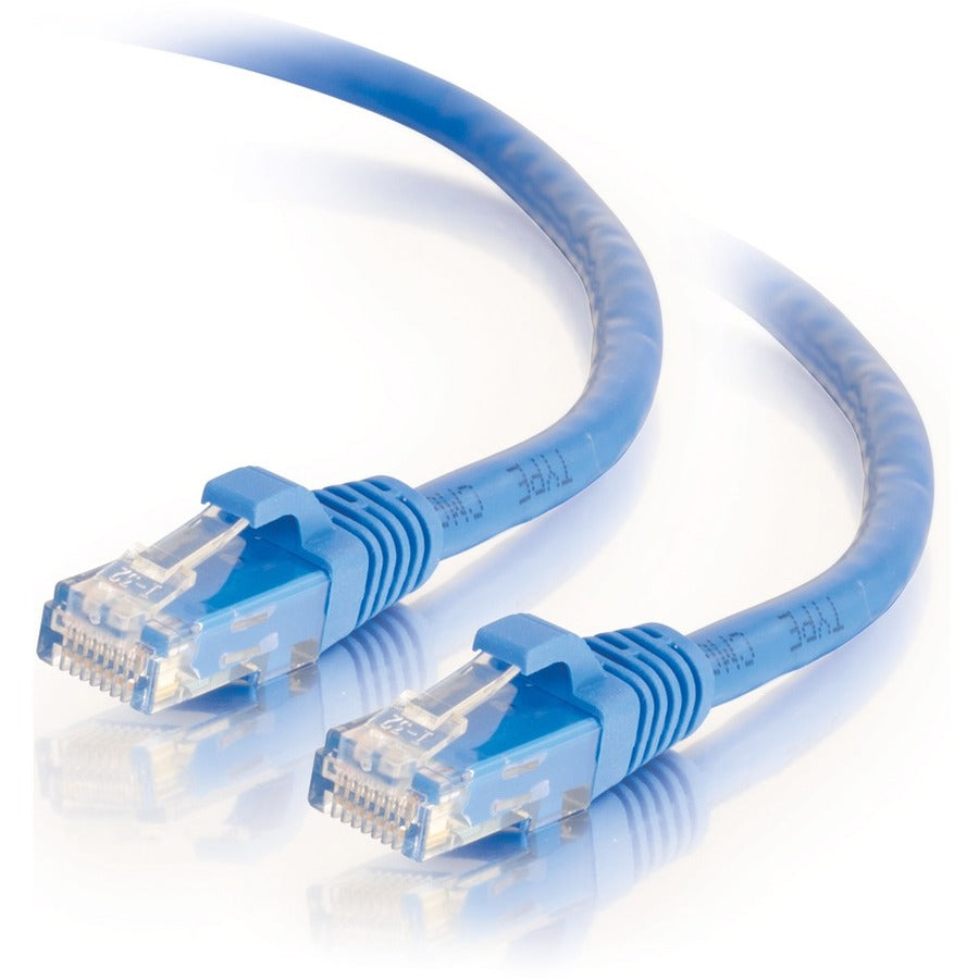 C2G 14ft Cat6 Ethernet Cable - Snagless Unshielded (UTP) - Blue - Category 6 for Network Device - RJ-45 Male - RJ-45 Male - 14ft - Blue - 27144 - eCommerce Business Prime
