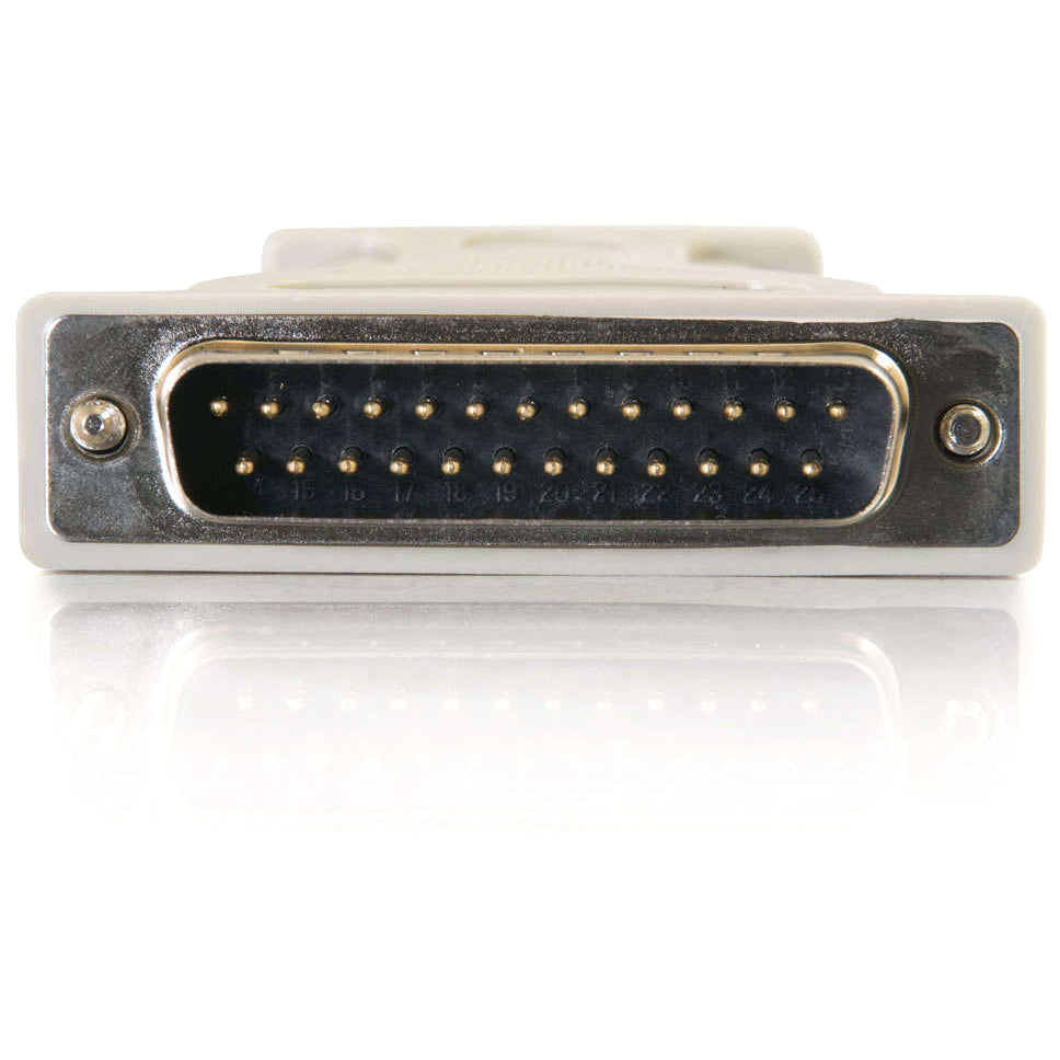C2G DB9 Male to DB25 Male Serial Adapter - 1 Pack - 1 x 9-pin DB-9 Serial Male - 1 x 25-pin DB-25 Serial Male - Beige - 02450 - eCommerce Business Prime