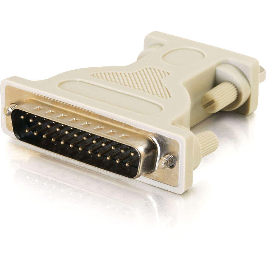 C2G DB9 Male to DB25 Male Serial Adapter - 1 Pack - 1 x 9-pin DB-9 Serial Male - 1 x 25-pin DB-25 Serial Male - Beige - 02450 - eCommerce Business Prime