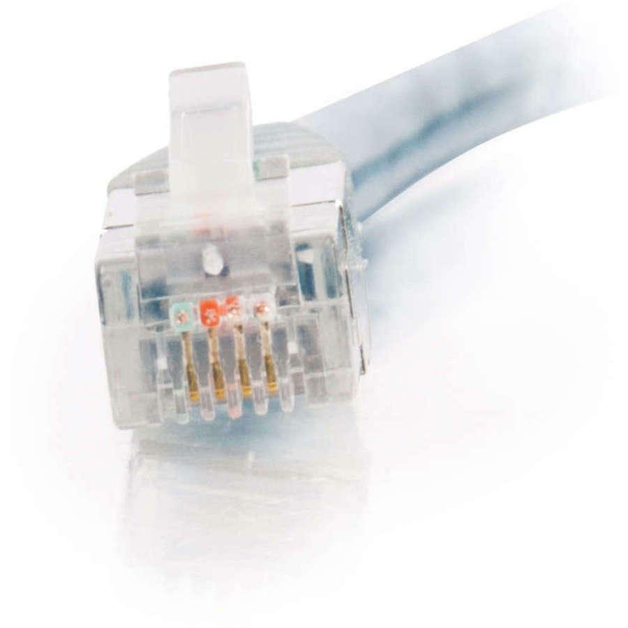 C2G 6ft RJ11 High Speed Internet Modem Cable - RJ-11 Male - RJ-11 Male - 6ft - Transparent Blue - 28721 - eCommerce Business Prime