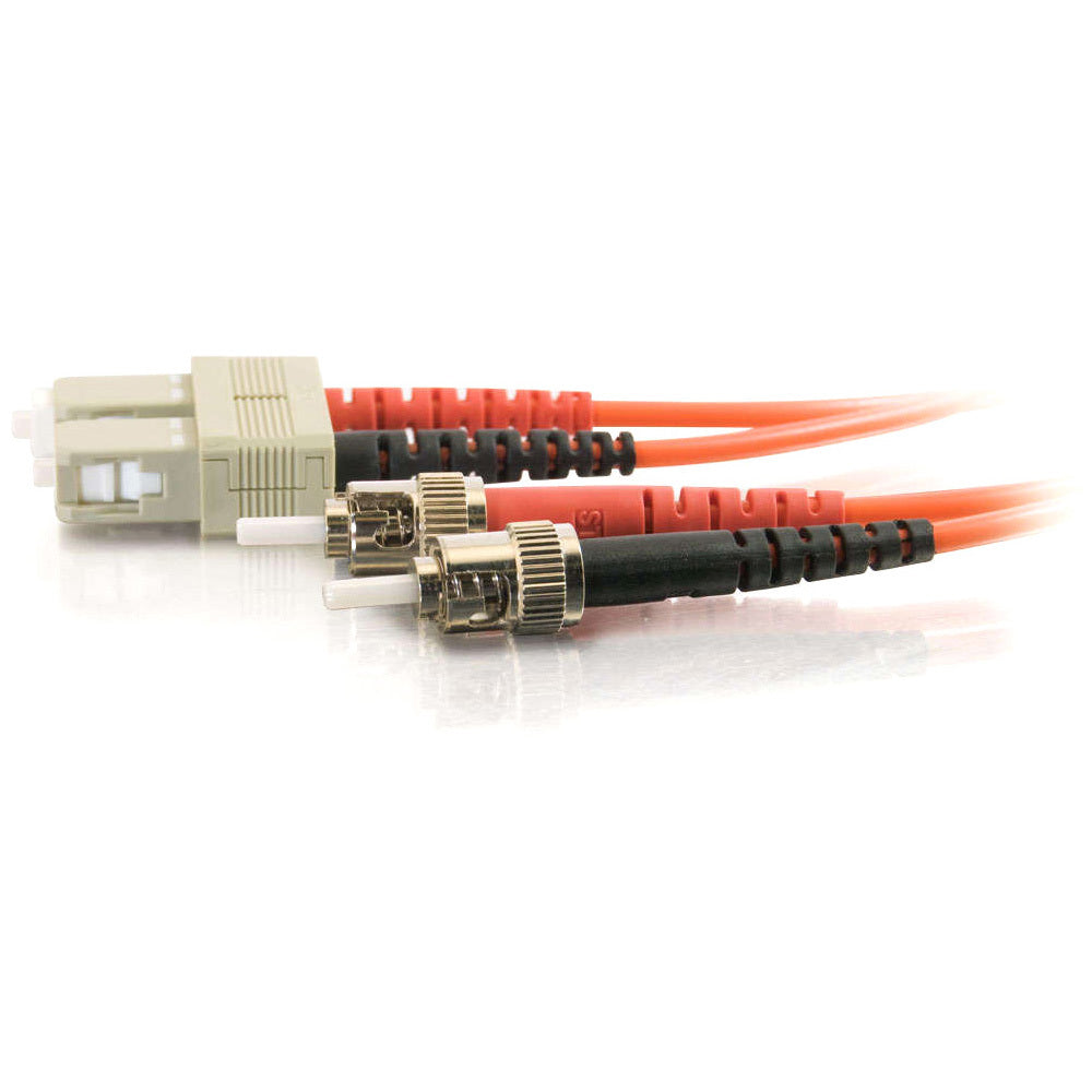 C2G-1m SC-ST 62.5/125 OM1 Duplex Multimode PVC Fiber Optic Cable - Orange - Fiber Optic for Network Device - SC Male - ST Male - 62.5/125 - Duplex Multimode - OM1 - 1m - Orange - 09128 - eCommerce Business Prime
