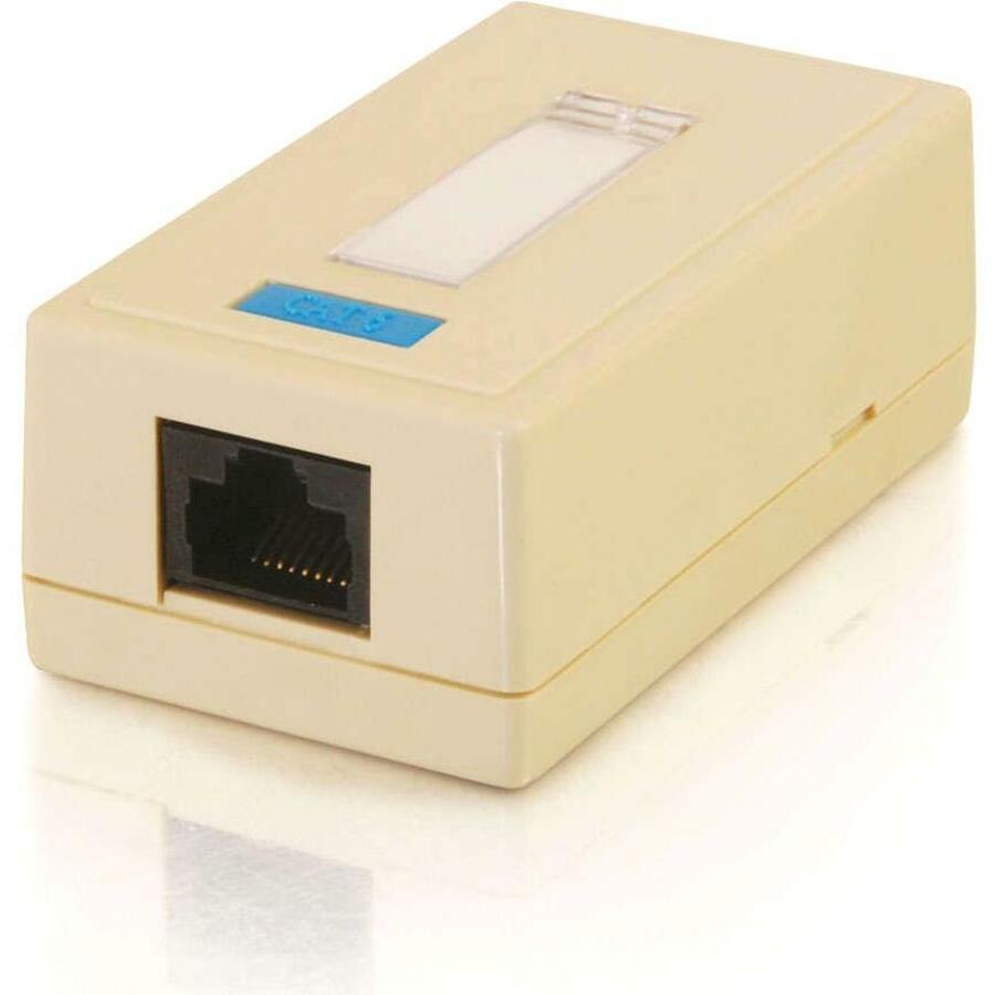 C2G 1-Port Cat5E Surface Mount Box - White - White - 03835 - eCommerce Business Prime