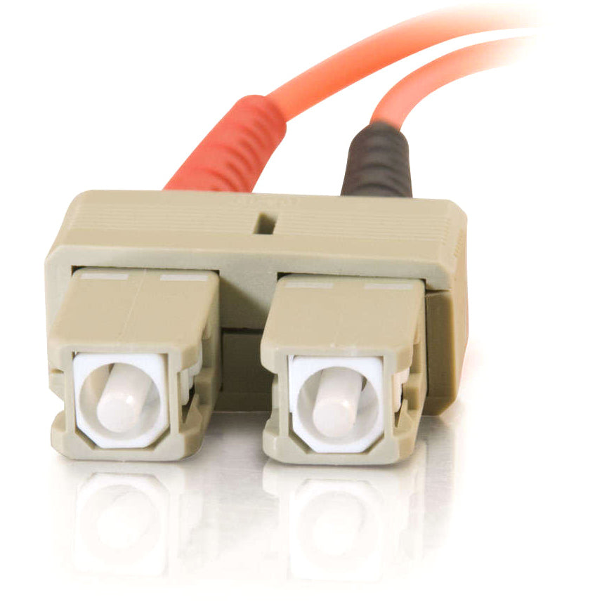 C2G-1m SC-SC 62.5/125 OM1 Duplex Multimode PVC Fiber Optic Cable - Orange - Fiber Optic for Network Device - SC Male - SC Male - 62.5/125 - Duplex Multimode - OM1 - 1m - Orange - 09113 - eCommerce Business Prime