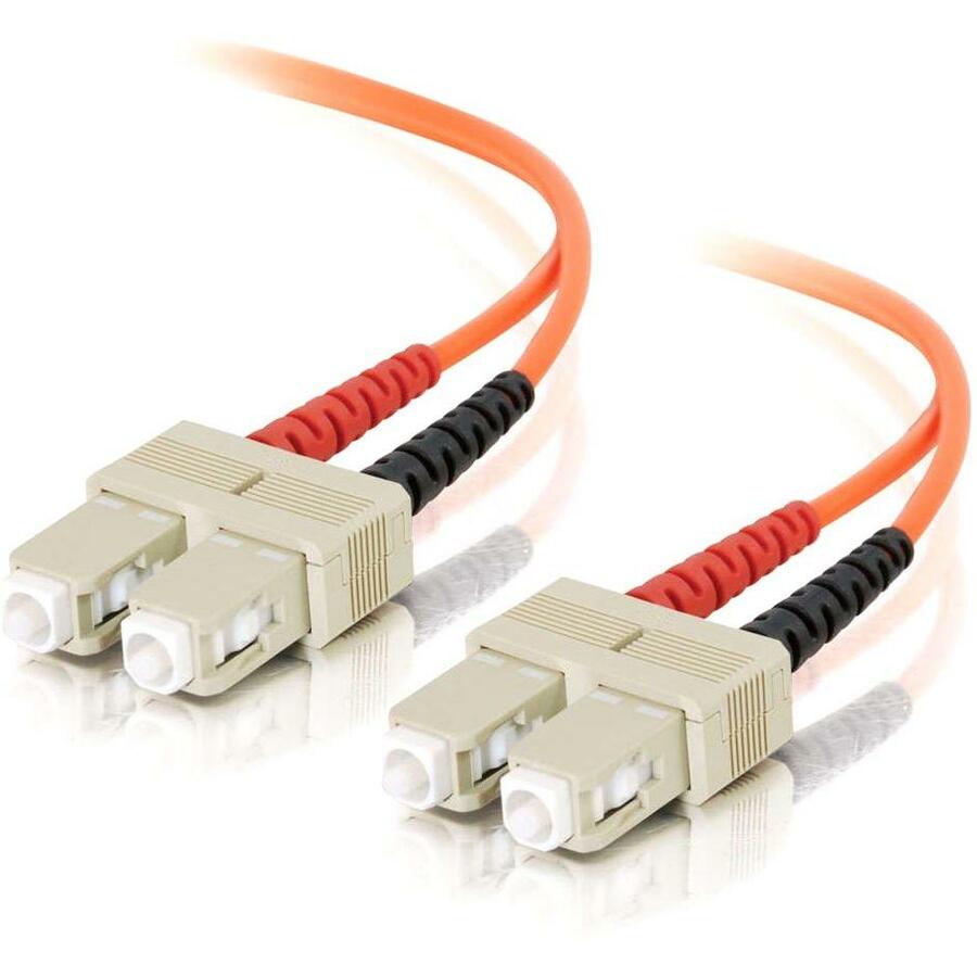 C2G-1m SC-SC 62.5/125 OM1 Duplex Multimode PVC Fiber Optic Cable - Orange - Fiber Optic for Network Device - SC Male - SC Male - 62.5/125 - Duplex Multimode - OM1 - 1m - Orange - 09113 - eCommerce Business Prime