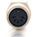 C2G PS/2 Female to AT Male Keyboard Adapter - 1 Pack - 1 x 6-pin Mini-DIN (PS/2) Female - 1 x 5-pin DIN Male - Beige - 02475 - eCommerce Business Prime