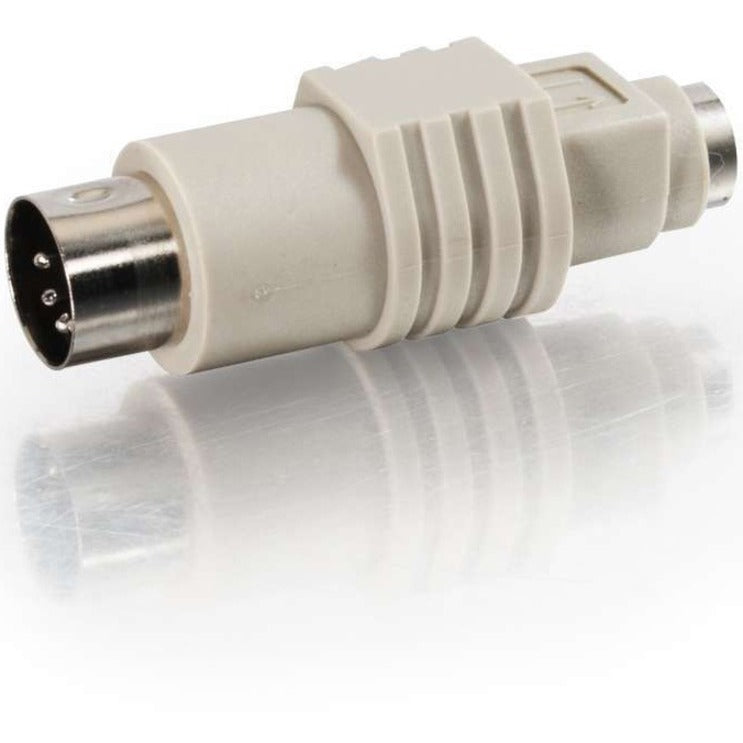 C2G PS/2 Female to AT Male Keyboard Adapter - 1 Pack - 1 x 6-pin Mini-DIN (PS/2) Female - 1 x 5-pin DIN Male - Beige - 02475 - eCommerce Business Prime