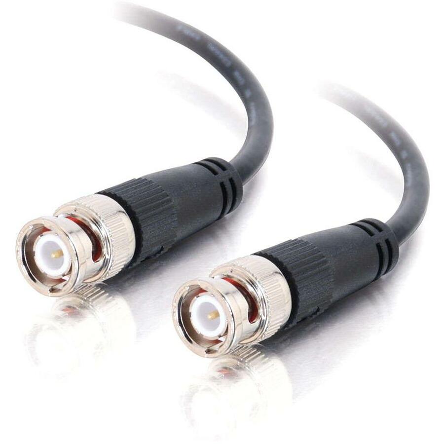 C2G 15ft RG58 BNC Thinnet Coax Cable - BNC Male - BNC Male - 15ft - Black - 03186 - eCommerce Business Prime