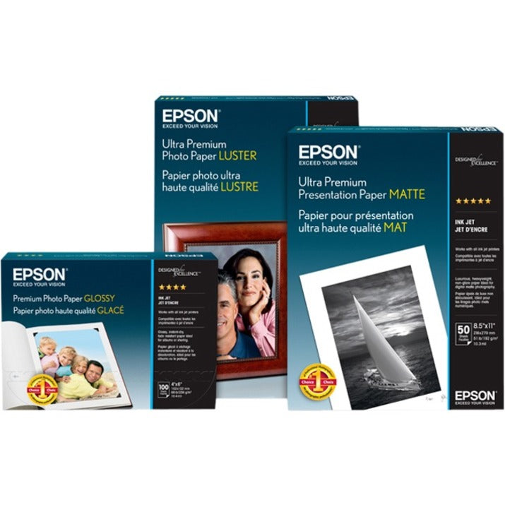 Epson Inkjet Matte Paper - White - 84 Brightness - 94% Opacity - A0 - 36" x 82 ft - 180 g/m² Grammage - Matte - 1 / Roll - Heavyweight - S041386 - eCommerce Business Prime