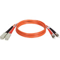 Tripp Lite 3M Duplex Multimode 62.5/125 Fiber Optic Patch Cable SC/ST 10' 10ft 3 Meter - ST Male - SC Male - 10ft - N304-010 - eCommerce Business Prime