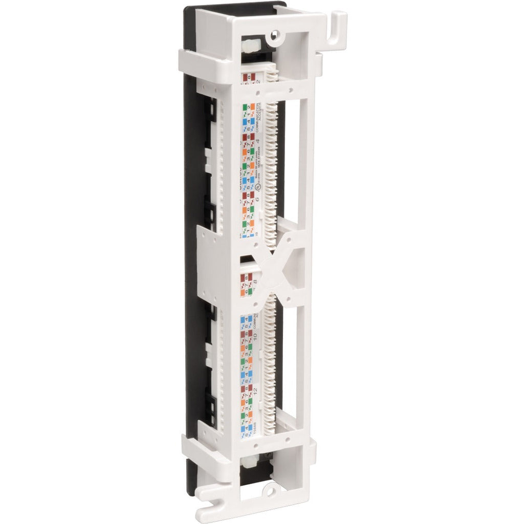 Tripp Lite 12-Port Cat5e Cat5 Wall Mount Patch Panel 568B 110 Punch TAA GSA - 568B, RJ45 Ethernet" - N050-012 - eCommerce Business Prime