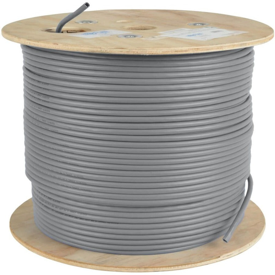 Tripp Lite 1000ft Cat5e / Cat5 350MHz Bulk Solid-core PVC Cable Gray 1000' - 1000ft - Gray - N022-01K-GY - eCommerce Business Prime
