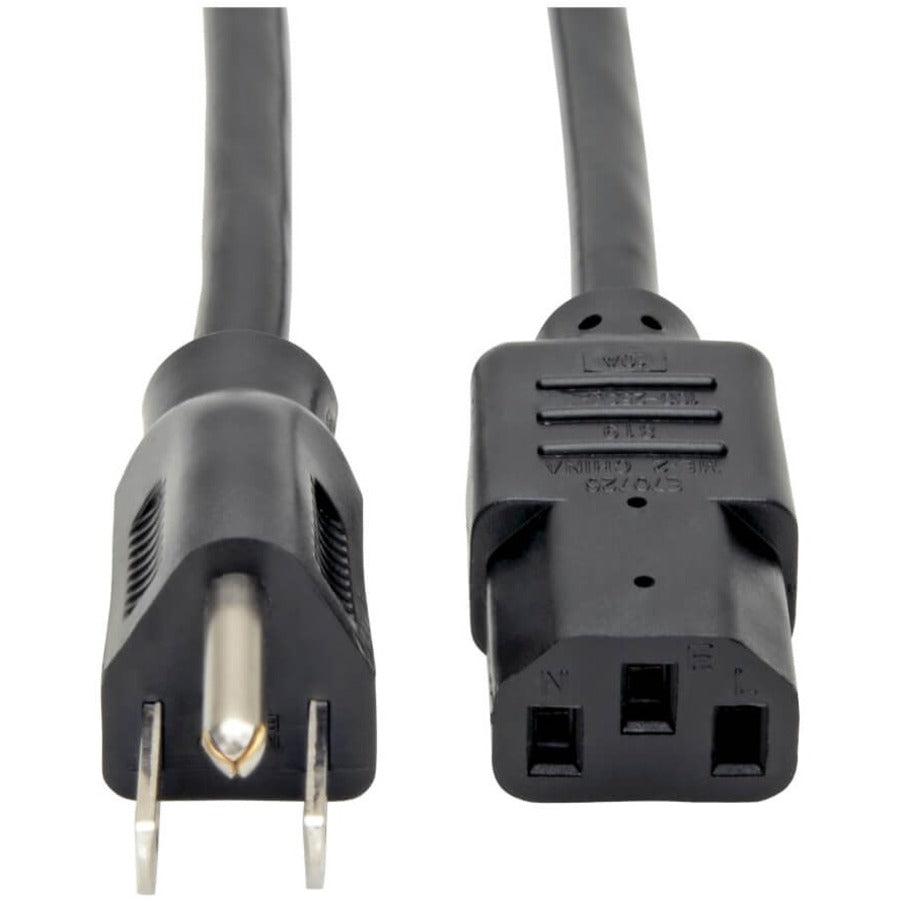 Tripp Lite Computer Power Extension Cord Adapter 18AWG 5-15P to C13 12' - (NEMA 5-15P to IEC-320-C13) 12-ft. - P010-012 - eCommerce Business Prime