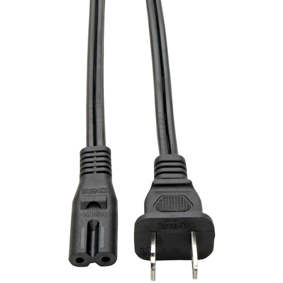 Tripp Lite Laptop/Notebook Power Extension Cord 10A 1-15P to C7 6' 6ft - 10A (NEMA 1-15P to IEC-320-C7) 6-ft. - P012-006 - eCommerce Business Prime