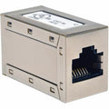 Tripp Lite Cat5e Cat5 Straight Through Modular Shielded In-Line Coupler RJ45 F/F - 1 x RJ-45 Network Female - 1 x RJ-45 Network Female - TAA Compliant - N032-001 - eCommerce Business Prime