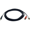 Tripp Lite 12ft Mini Stereo to 2 RCA Audio Y Splitter Adapter Cable 3.5mm M/M 12' - (3.5mm M to 2x RCA M), 12-ft." - P314-012 - eCommerce Business Prime