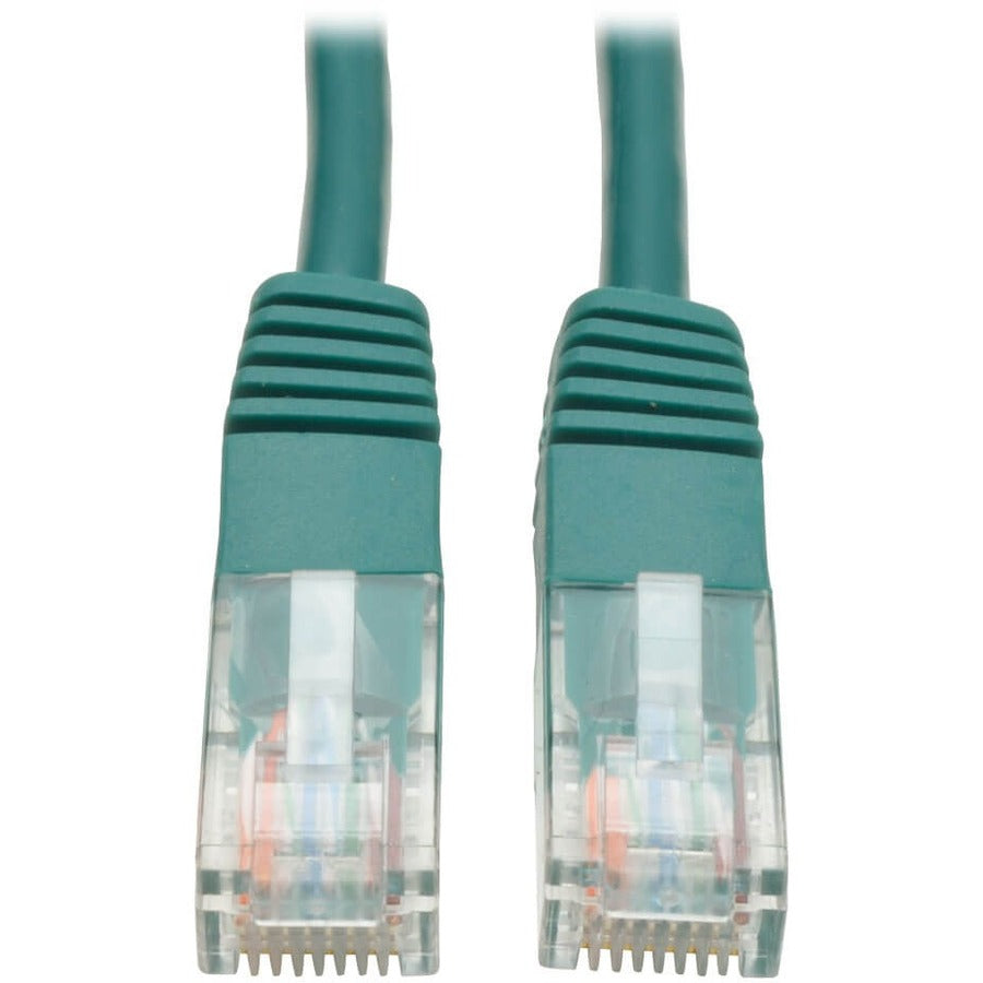 Tripp Lite 25ft Cat5e / Cat5 350MHz Molded Patch Cable RJ45 M/M Green 25' - 25ft - 1 x RJ-45 Male - 1 x RJ-45 Male - Green - N002-025-GN - eCommerce Business Prime