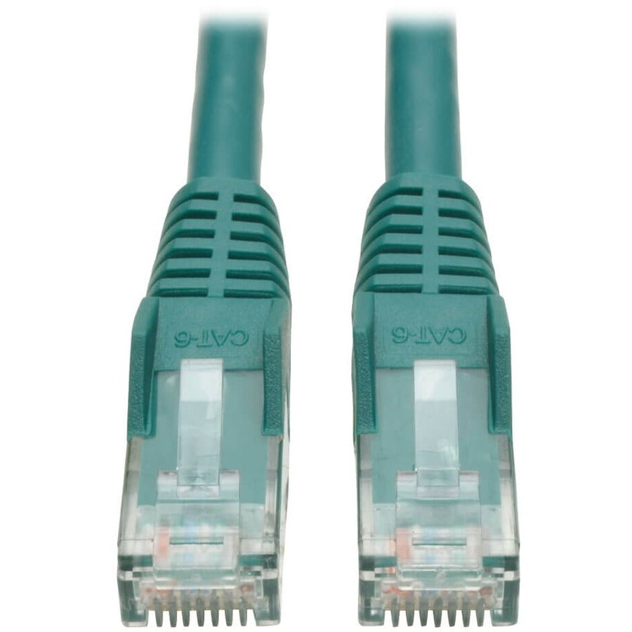 Tripp Lite 7ft Cat6 Gigabit Snagless Molded Patch Cable RJ45 M/M Green 7' - 7ft - 1 x RJ-45 Male - RJ-45 Male - Green - N201-007-GN - eCommerce Business Prime