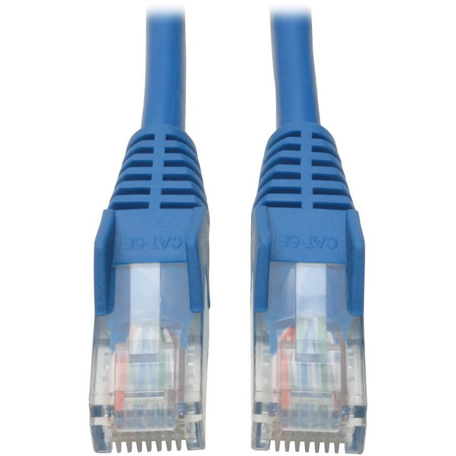 Tripp Lite 50ft Cat5e / Cat5 Snagless Molded Patch Cable RJ45 M/M Blue 50' - 50ft - 1 x RJ-45 Male - 1 x RJ-45 Male - Blue - N001-050-BL - eCommerce Business Prime