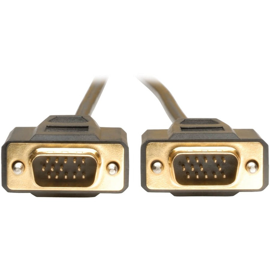 Tripp Lite 6ft VGA Monitor Gold Cable Molded Shielded HD15 M/M 6' - HD-15 Male - HD-15 Male - 6ft - P512-006 - eCommerce Business Prime