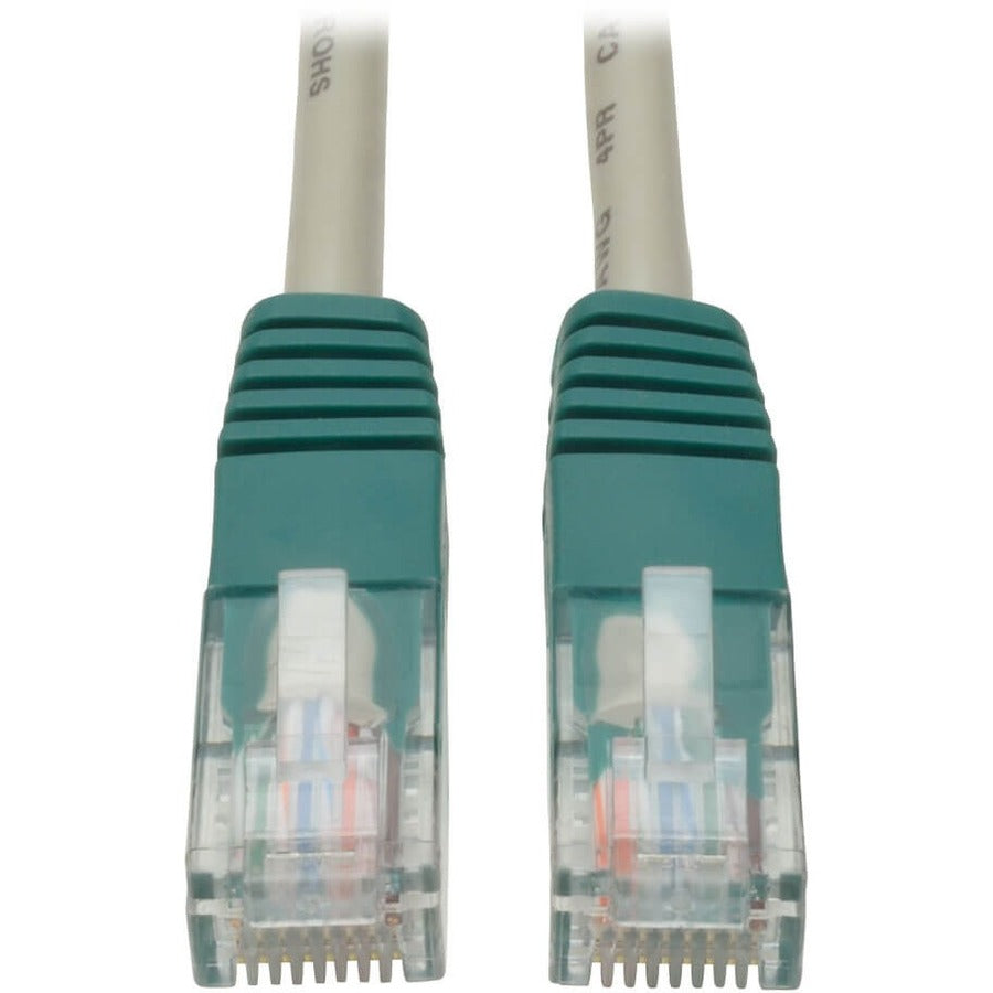 Tripp Lite 7ft Cat5e Cat5 Molded Snagless Crossover Patch Cable RJ45 Gray 7' - 7ft - 1 x RJ-45 Male - 1 x RJ-45 Male - Gray - N010-007-GY - eCommerce Business Prime