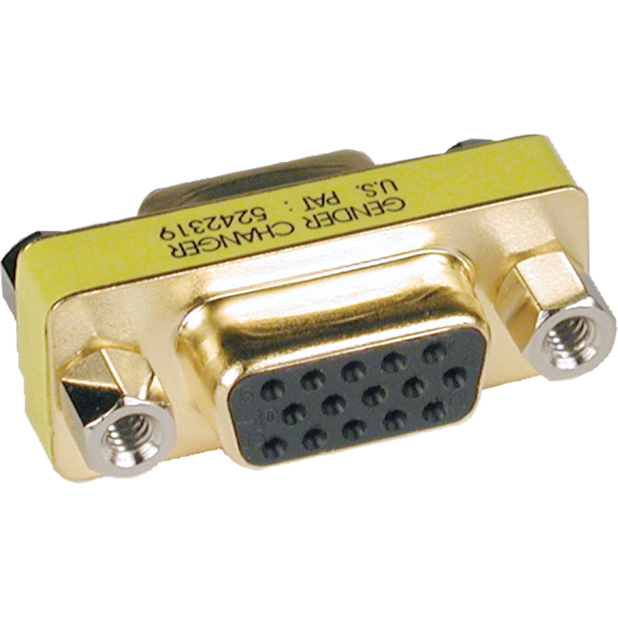 Tripp Lite Compact / Slimline Gold VGA Video Coupler Gender Changer F/F - 1 x 15-pin HD-15 Female - 1 x 15-pin HD-15 Female - P160-000 - eCommerce Business Prime