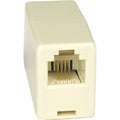 Tripp Lite Straight Through Modular In-Line Coupler Telephone RJ11 F/F TAA - 1 x RJ-11 Phone - Female - Gold - White - TAA Compliant - P420-001 - eCommerce Business Prime