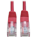 Tripp Lite 3ft Cat5e / Cat5 350MHz Molded Patch Cable RJ45 M/M Red 3' - 3ft - 1 x RJ-45 Male - 1 x RJ-45 Male - Red - N002-003-RD - eCommerce Business Prime