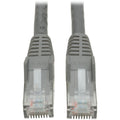 Tripp Lite Cat6 Gigabit Snagless Molded Patch Cable (RJ45 M/M) Gray, 3' - 3ft - 1 x RJ-45 Male - 1 x RJ-45 Male - Gray - N201-003-GY - eCommerce Business Prime