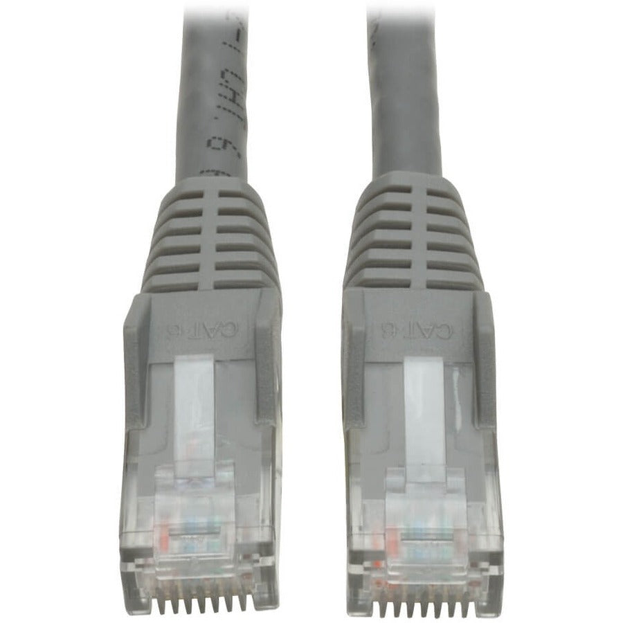 Tripp Lite Cat6 Gigabit Snagless Molded Patch Cable (RJ45 M/M) Gray, 10' - 10ft - 1 x RJ-45 Male - 1 x RJ-45 Male - Gray - N201-010-GY - eCommerce Business Prime